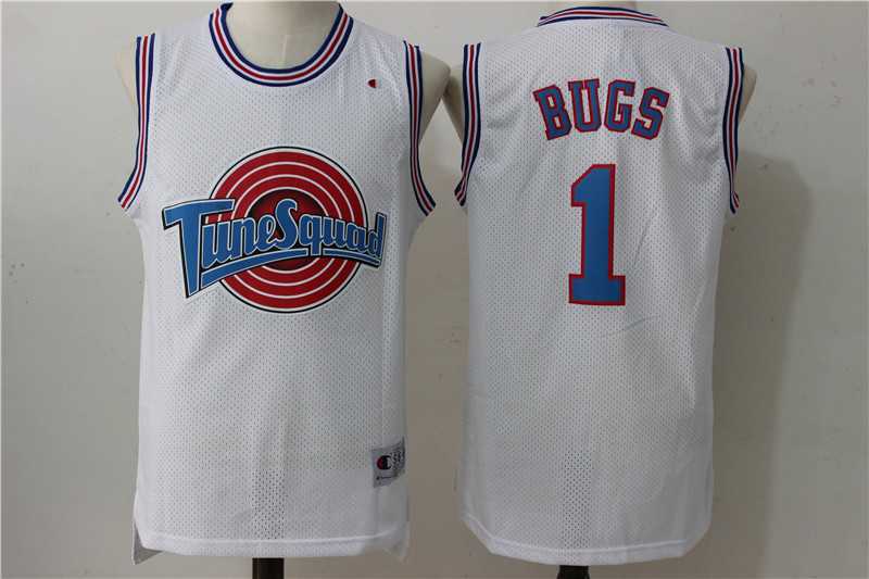 Tune Squad 1 Bugs White Stitched Movie Jersey,We sell and wholesale Tune Squad 1 Bugs White Stitched Movie Jersey on line form chian!